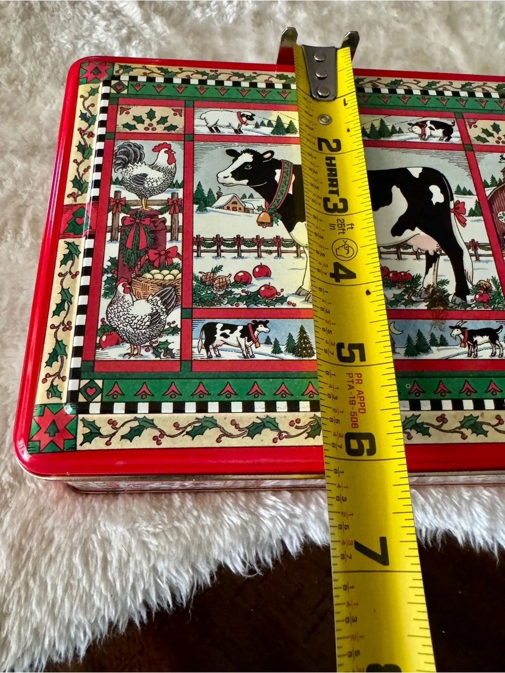 Vintage Farm Cow Scandinavian Decorative Tin Keller Charles of Philadelphia